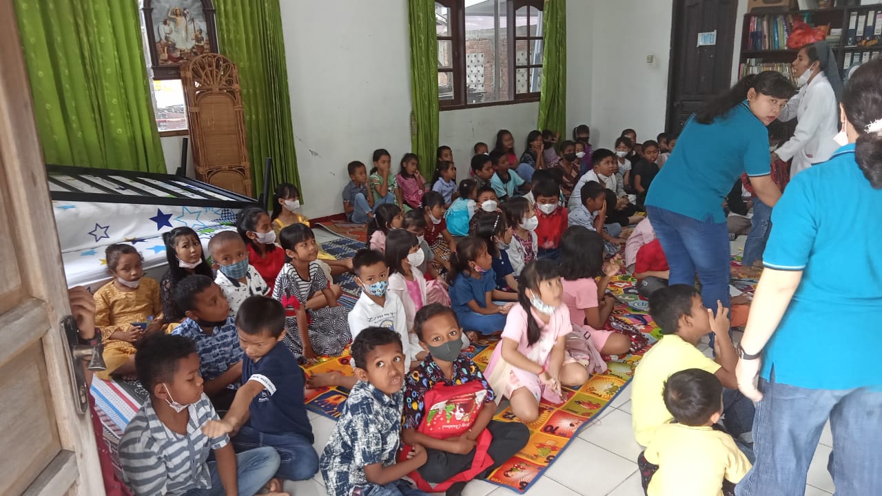Kegiatan rotin pembelajaran Anak Sekami paroki HKY Mangkupalas