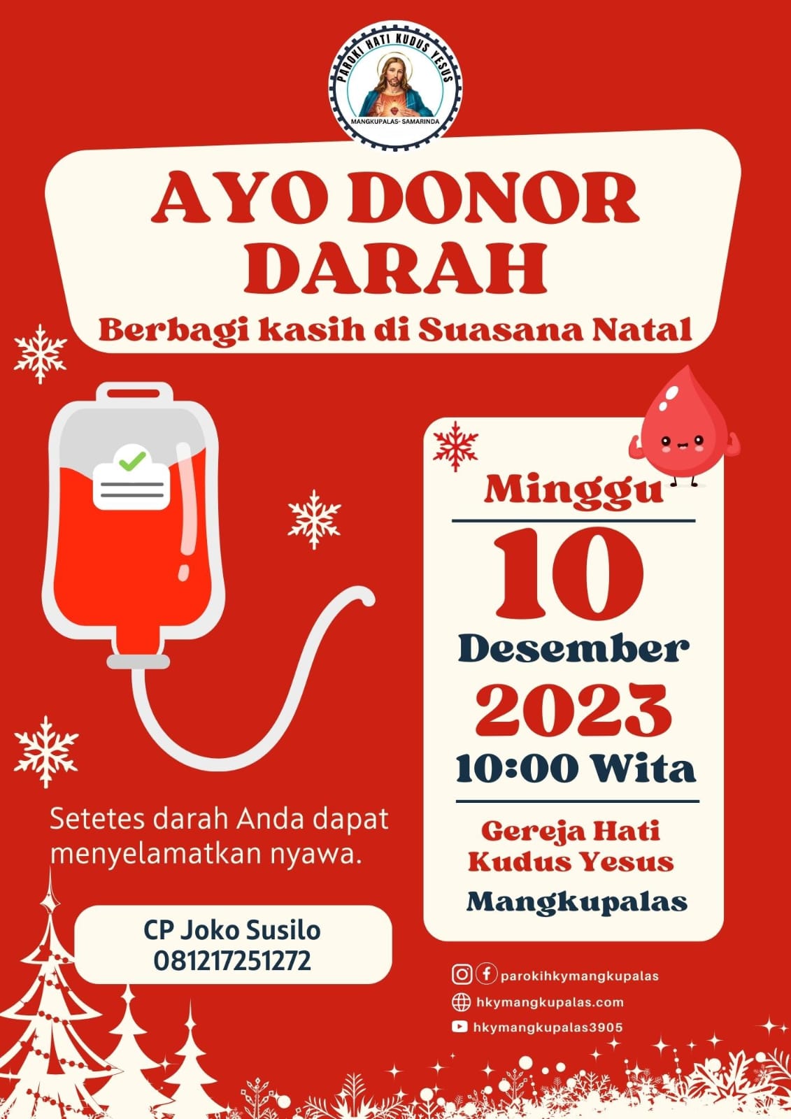 Berbagi Kasih dengan Donor Darah dalam Suasana Natal